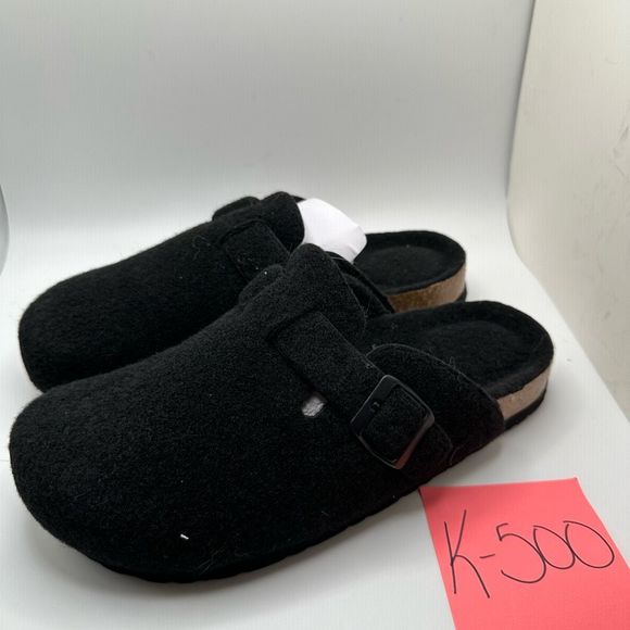 CUSHIONAIRE Women's Cork Footbed Clog 9 BLaCK - Picture 3 of 7